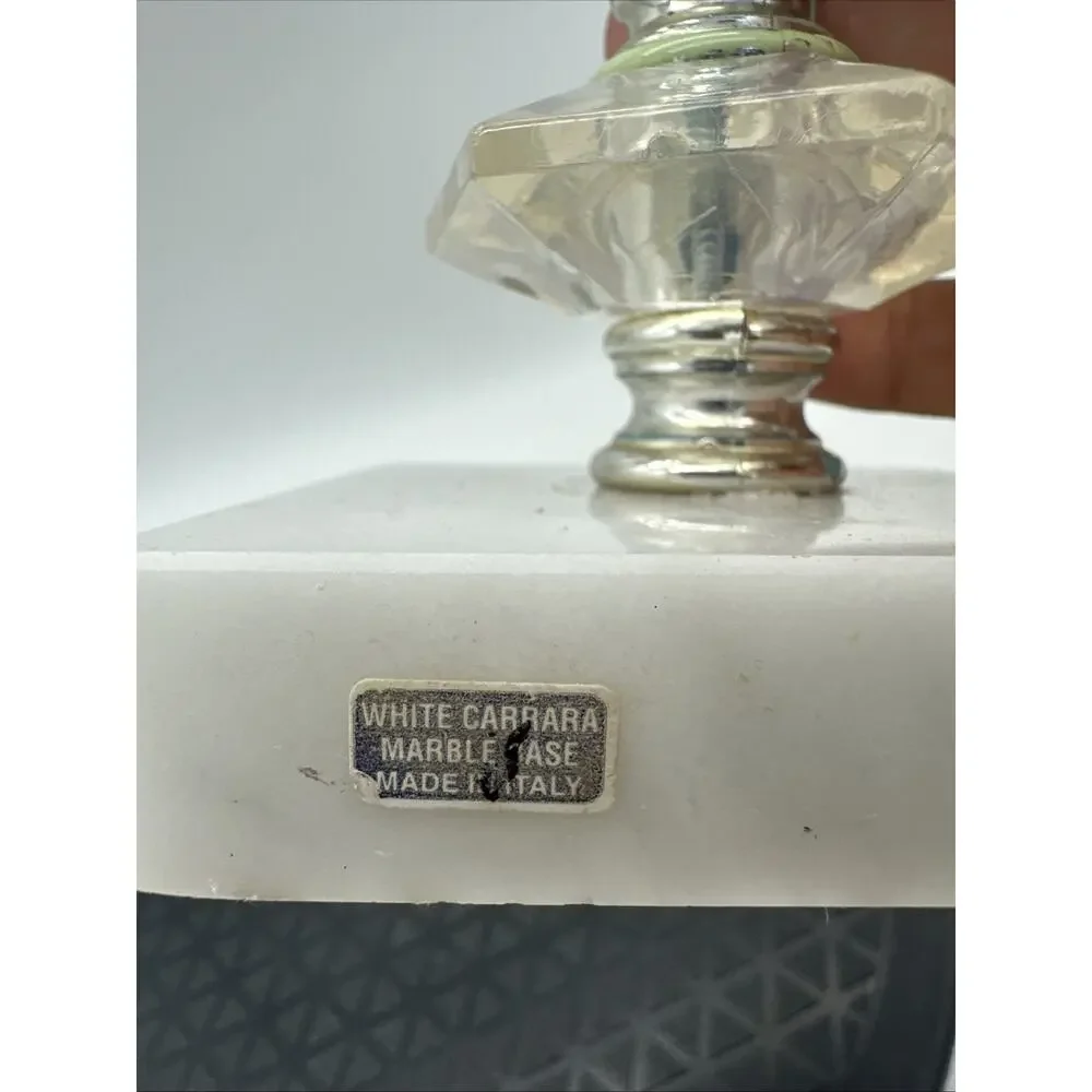 Vintage Italian Marble Pedestal Vanity Makeup Mirror Ornate Mirror